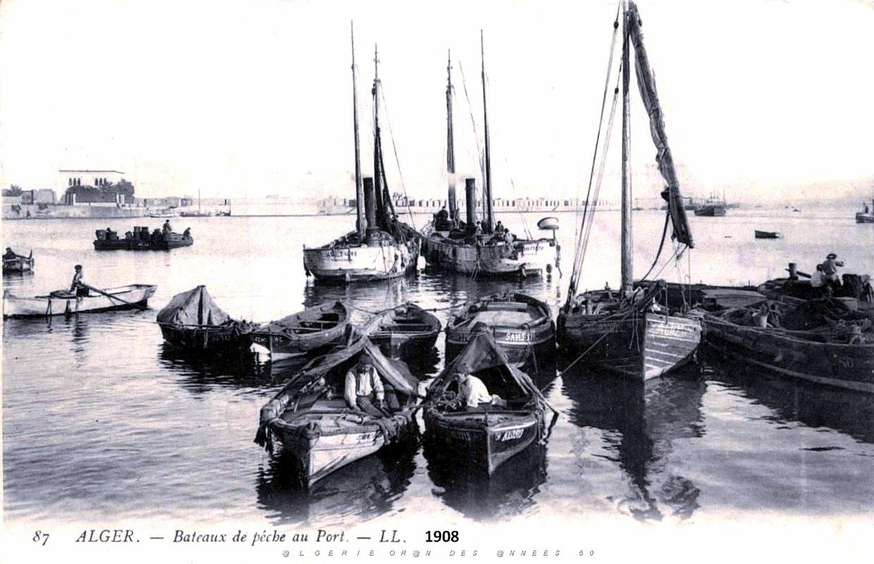 Alger - Port - Bateaux de Peche - 1908.jpg